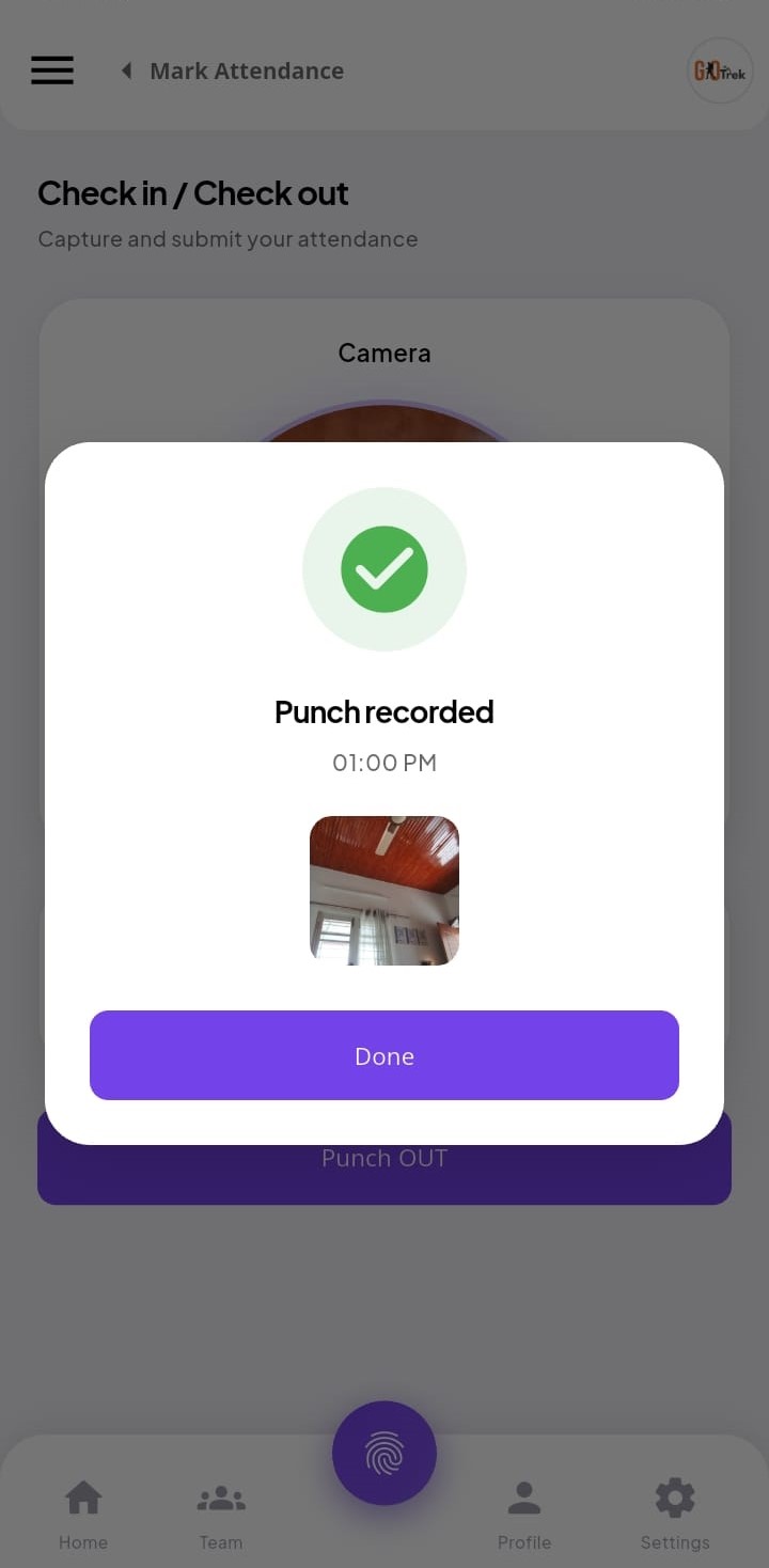 PayrollX employee app early punch out confirmation